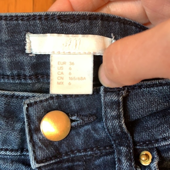 H&M skinny jeans in dark blue size 6 - Picture 5 of 8